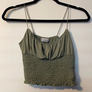 Sage Green Urban Outfitters Crop Top